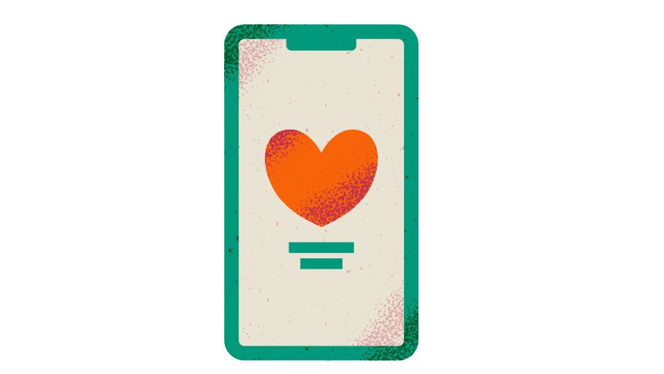cartoon handphone