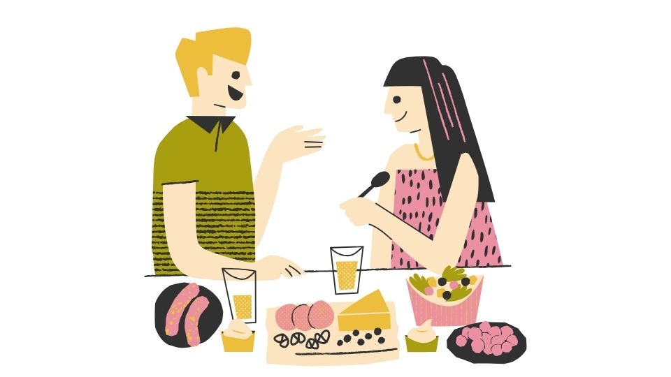 eating illustration