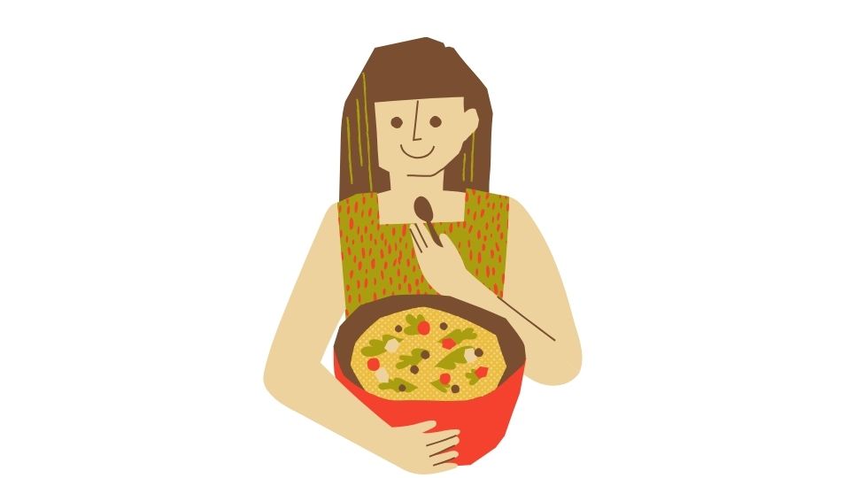 eating illustration