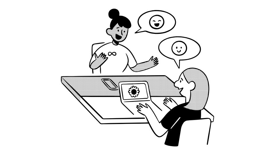 illustration speaking