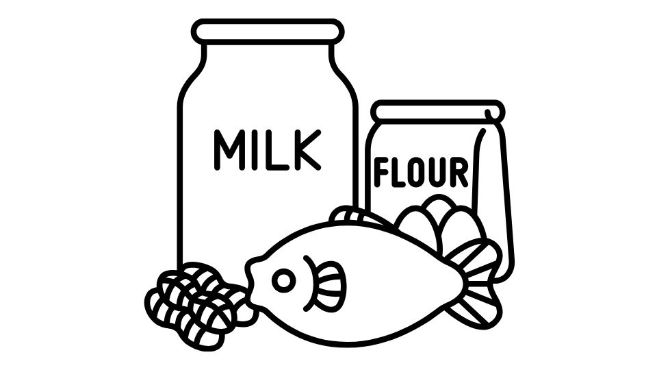milk and flour art