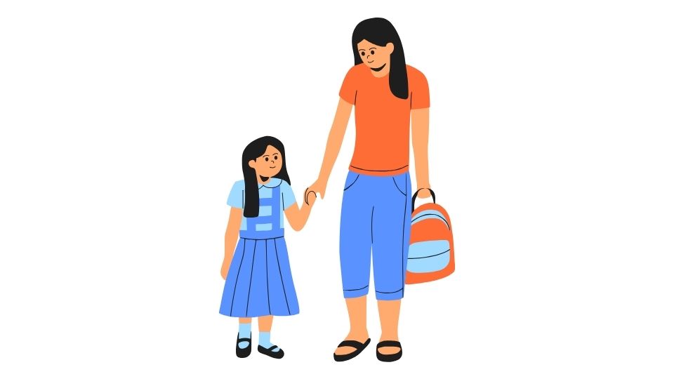the mom and kid