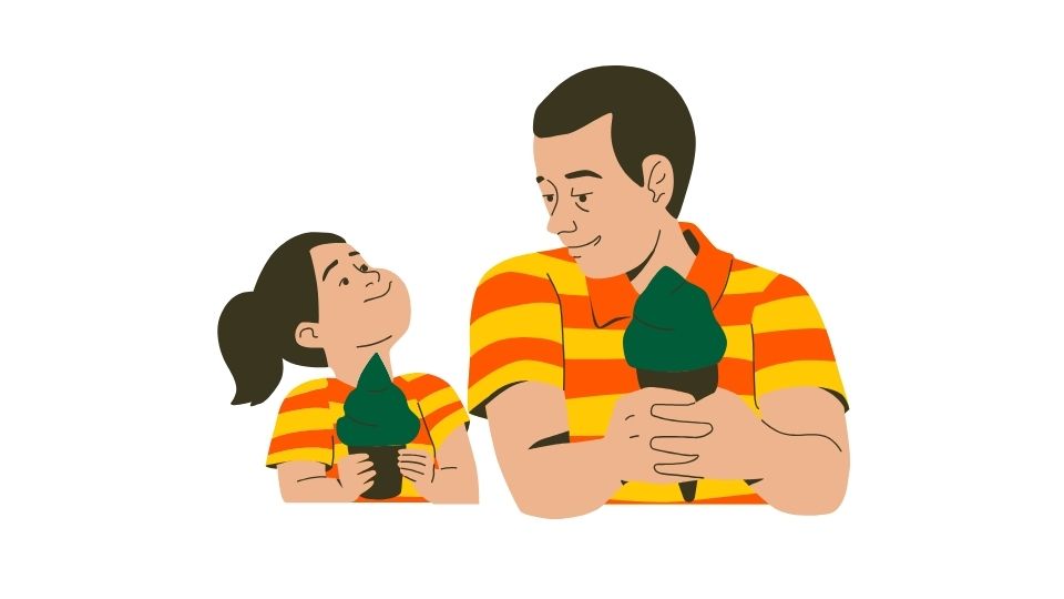 the parent and kid